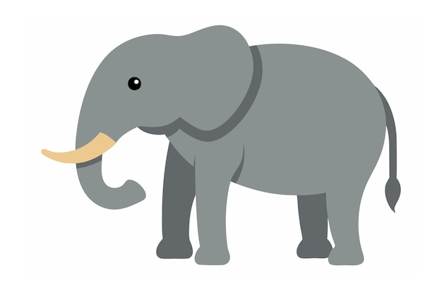 An Elephant Vector Art Illustration