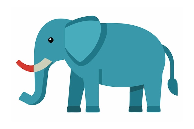 Vector an elephant vector art illustration