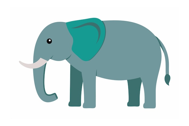 Vector an elephant vector art illustration