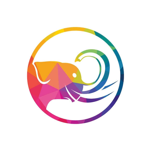 Elephant vector logo design. Creative elephant abstract logo design.