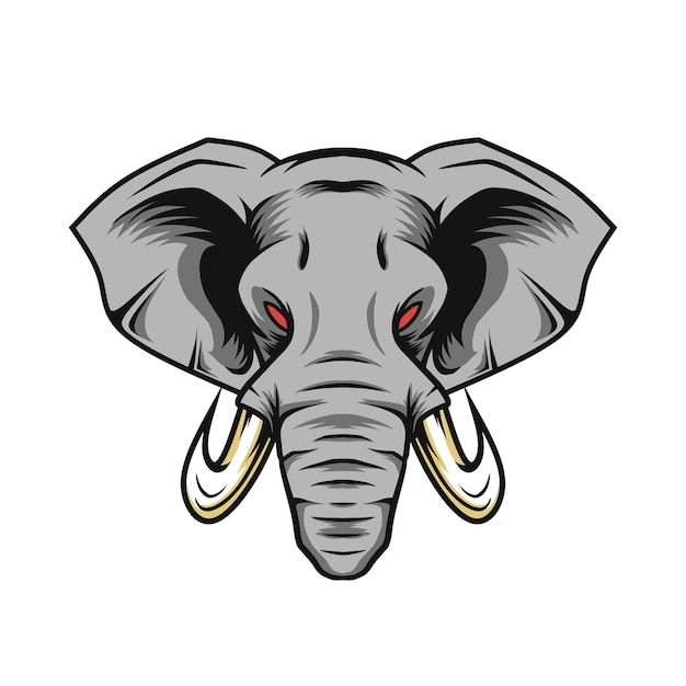 Elephant vector for logo mascot and other uses