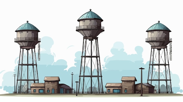 Vector elevated water towers structural utilization and design