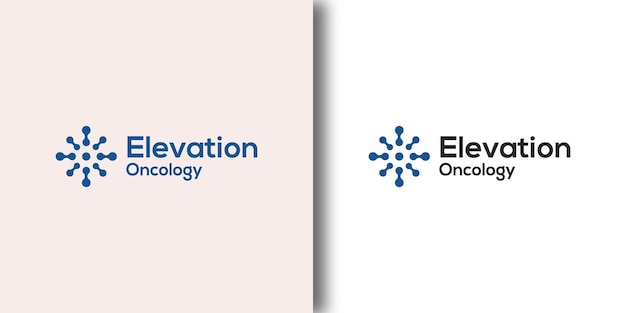 ELEVATION ONCOLOGY logo template with modern concept