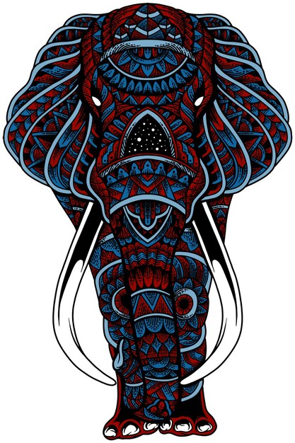 Vector elphant zentangle vector illustration for your bussines like you want