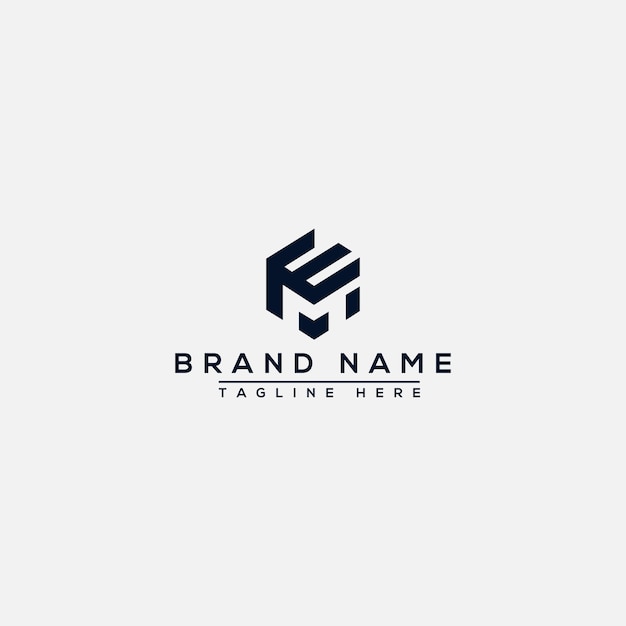 EM Logo Design Template Vector Graphic Branding Element