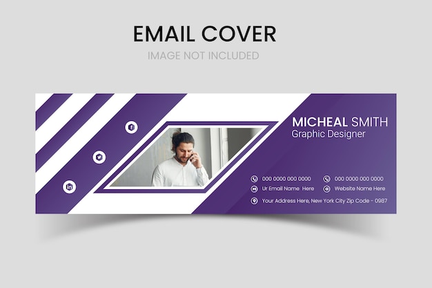 email cover design template design