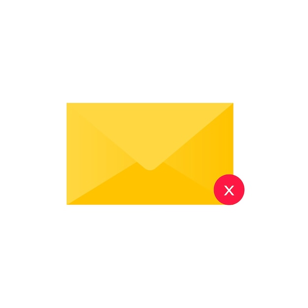 Email letter icon. Modern vector illustration. Single pictogram. Badge writing yellow color.