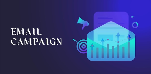 Email Marketing Campaign banner concept