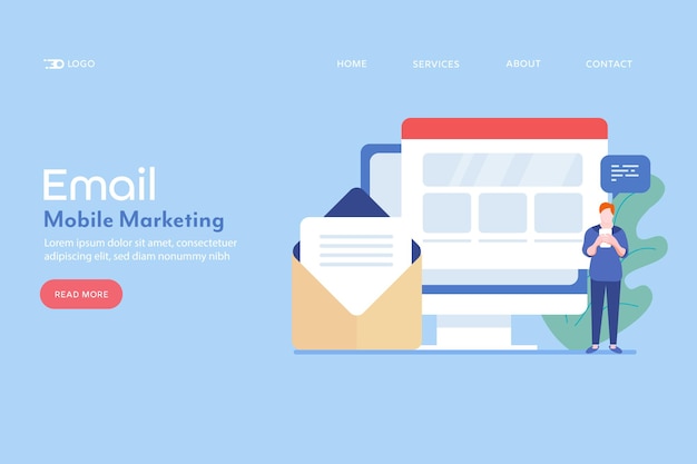 Email marketing concept