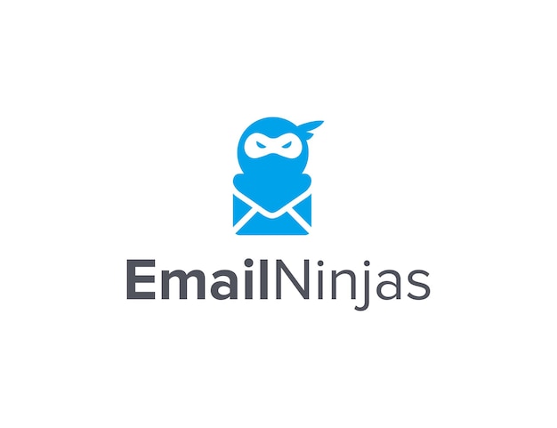 email ninja simple sleek modern logo design