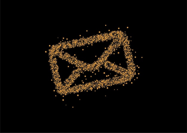 Email Particle Icon web design element vector design.