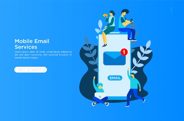 email services illustration