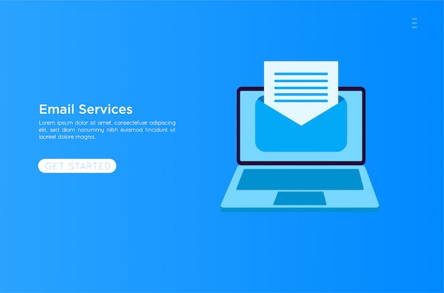 email services illustration