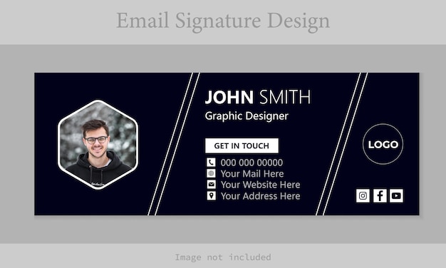 Email signature design Email signature design template Email signature