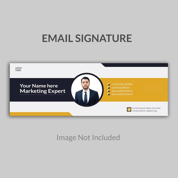 Email signature design Template