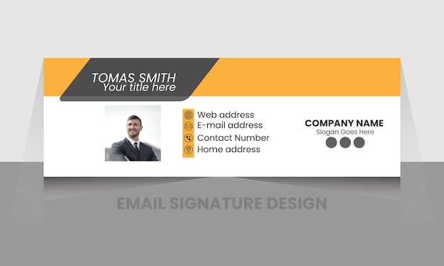 Email signature design template