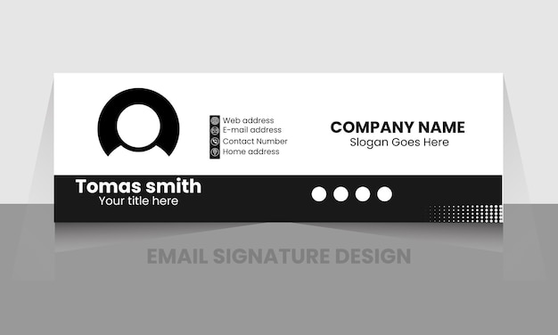 Email signature design template