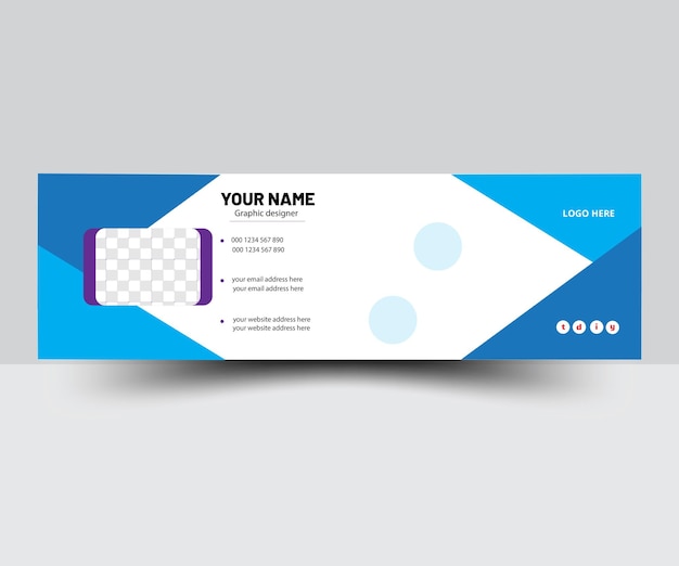 Email signature design