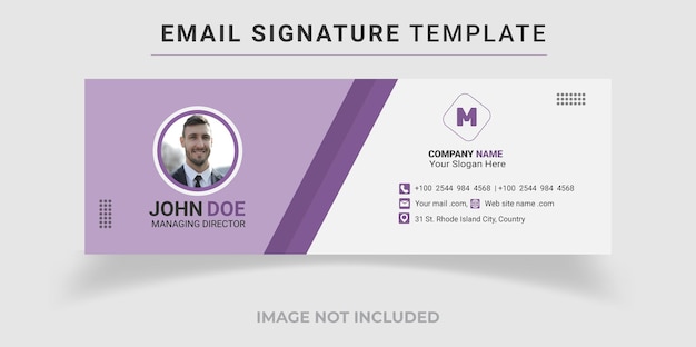 Email signature template Corporate Email Signature Template