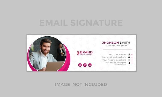 Email signature template design