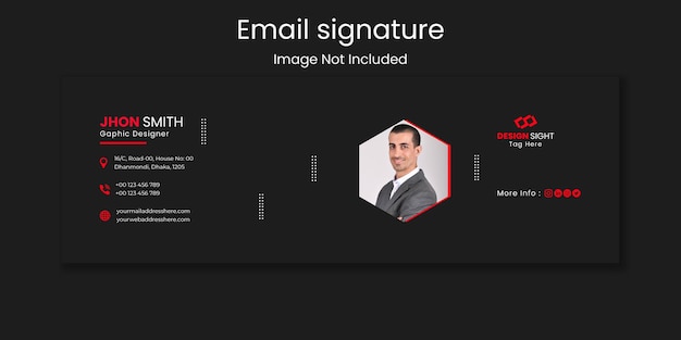 Email signature template design