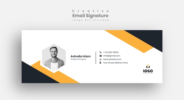 Email signature template design