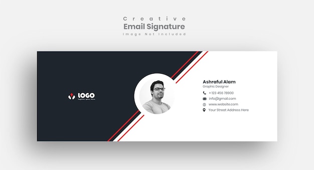 Email signature template design