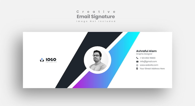 Email signature template design