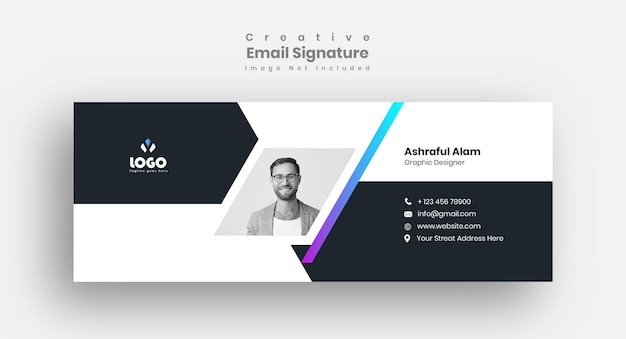 Email signature template design