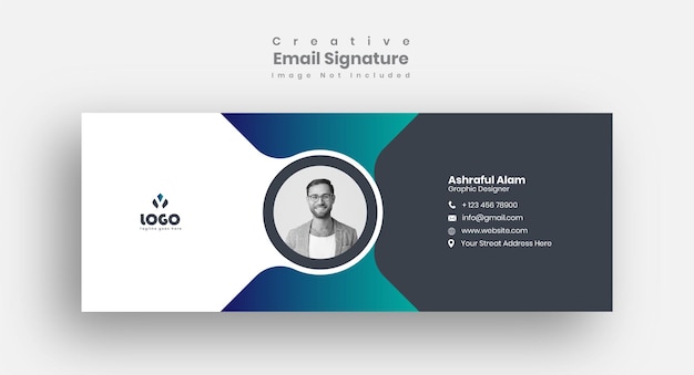 Email signature template design