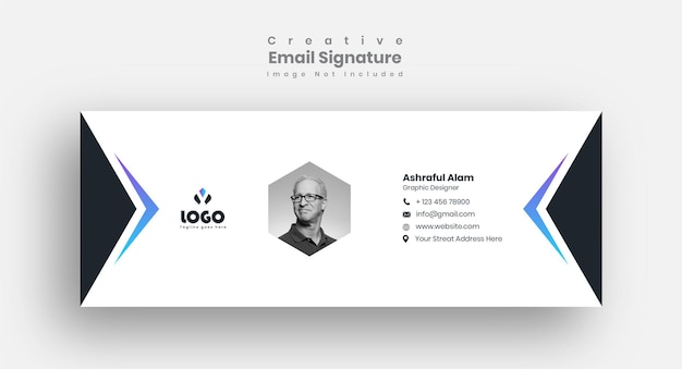 Email signature template design