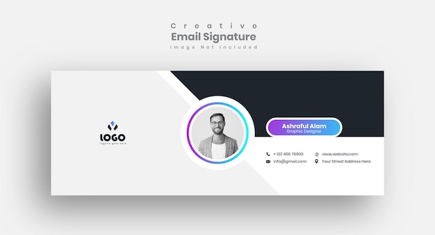 Email signature template design