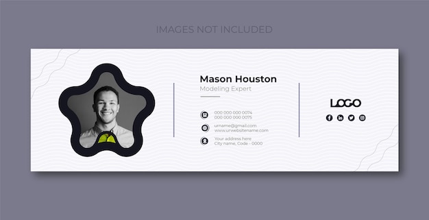 Email signature template and profile cover design