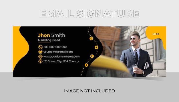 Email signature template