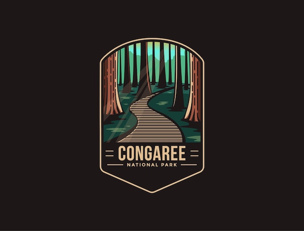 Emblem patch logo of Congaree National Park