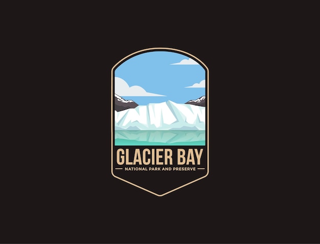 Emblem patch logo of Glacier Bay National Park and Preserve 