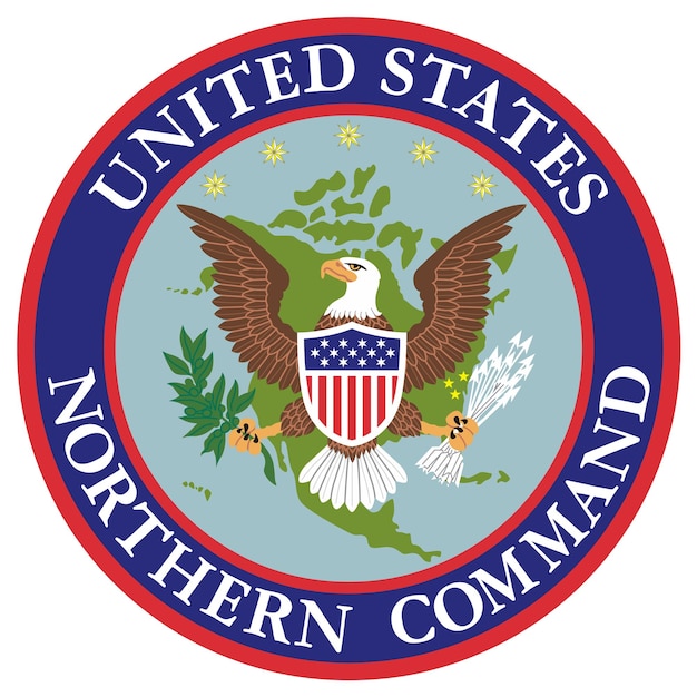 Vector emblem of united states northern command