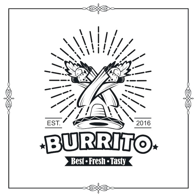 emblem with burrito