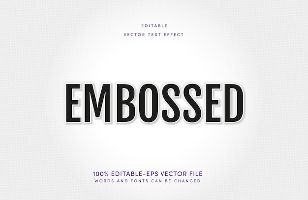 Emboss text effect Free vector free