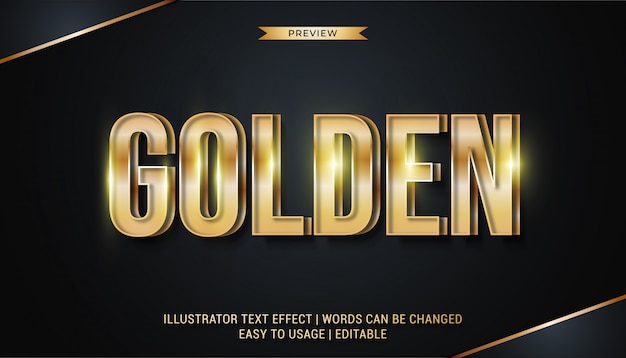 Embossed Gold Text Effect