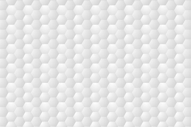 Embossed Hexagon , honeycomb white Background