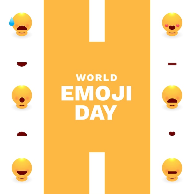 Emoji day event icon chat