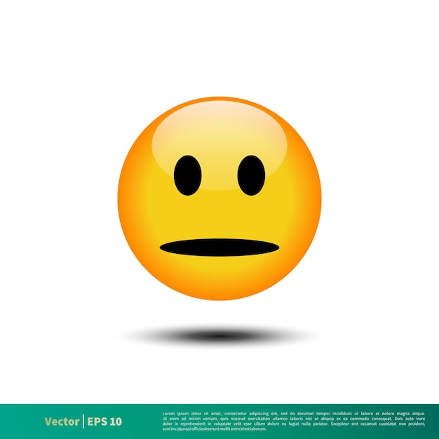 Emoticon Icon Vector Template Illustration Design EPS 10