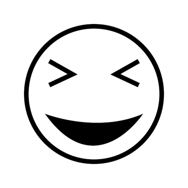 Emoticon icon vector