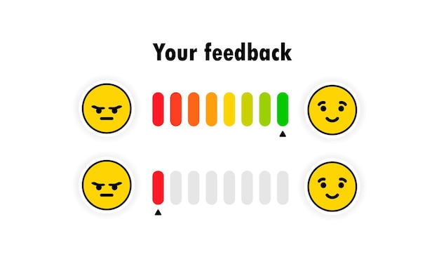 Vector emotion feedback scale