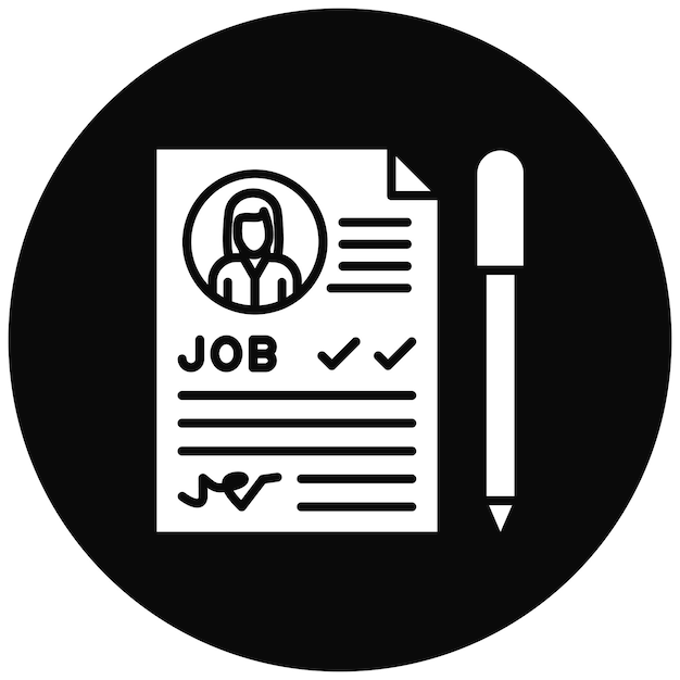 Employment Contract icon vector image Can be used for Job Search