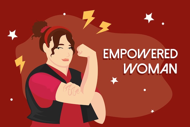 Empowered woman card