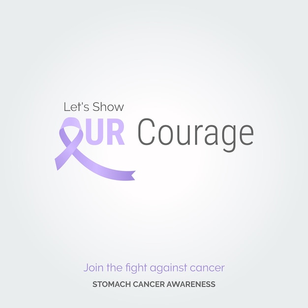 Vector empowering art for stomach cancer awareness