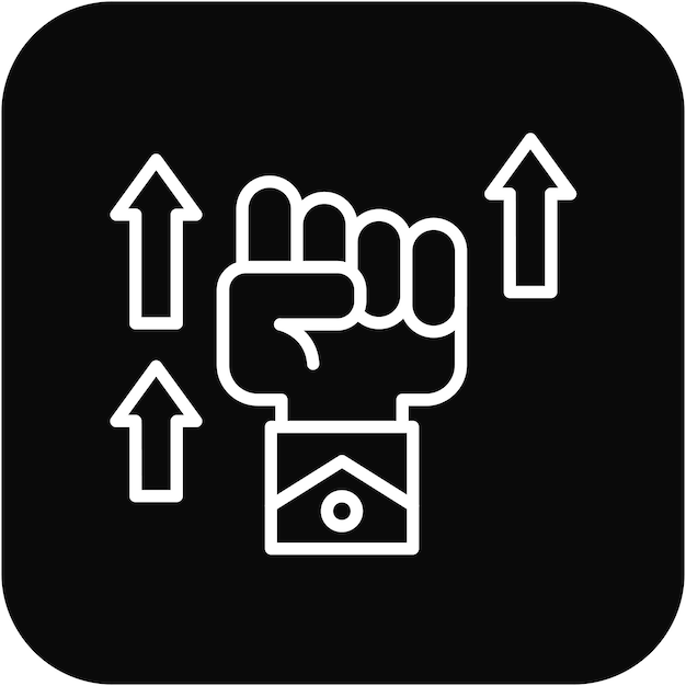 Empowerment vector icon Can be used for Survey iconset