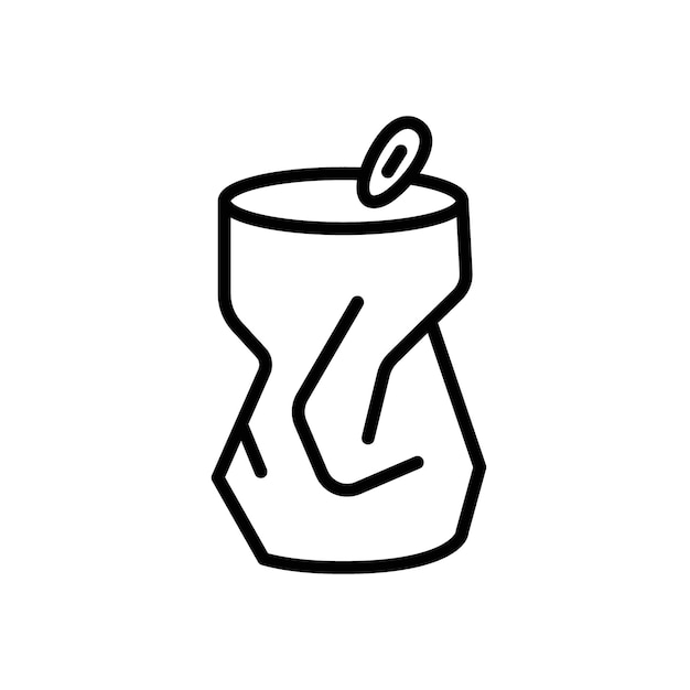 Empty can soda icon